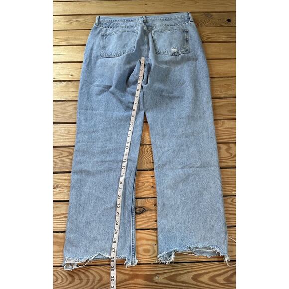 nuuds Women's High Rise Jeans - Faded Blue - Picture 9 of 10